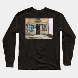 France, the Door and the Abandoned House Long Sleeve T-Shirt